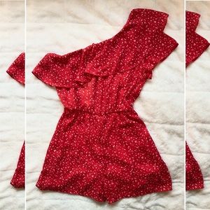 SALE One Shoulder Romper